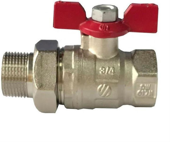 Сферичен Кран Arco 754104 3/4" Инча Мъжко-Женско Със Свързващ Елемент