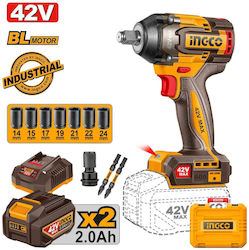 Ingco CIWLI42602E Гайковерт 42В 2x2Миксери За Бои И Бои 1/2" Ingco CIWLI42602E Гайковерт 42В 2x2Миксери За Бои И Бои 1/2"