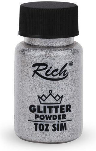 Rich 50ml Glitterpulver 1935 Iridescent Silber
