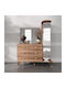 Kommode Große mit Spiegel & 4 Schubladen – 80x45x140cm
