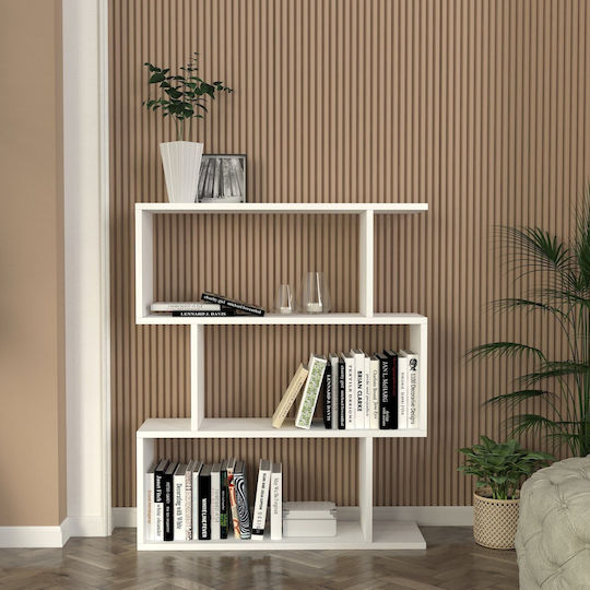 Bibliotecă Karrusel Albă 80x22x95.7cm