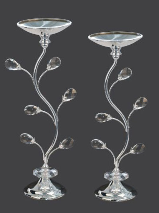 La Vista Set of Candle Holders Metal 2pcs Vario...
