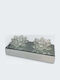 Candle Holder suitable for Tealights Crystal in Transparent Color 26x9cm 1pcs