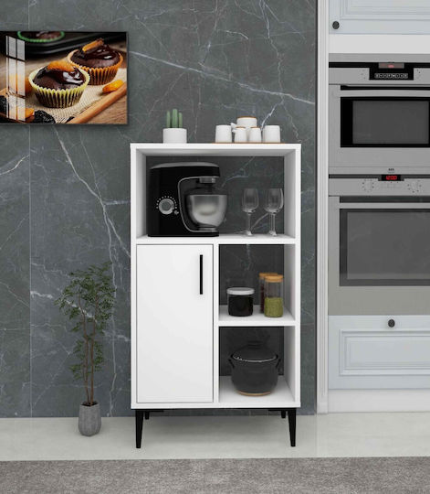 Badezimmerschrank Mehrzweck Raumorganisation Weiß 60x35x108cm