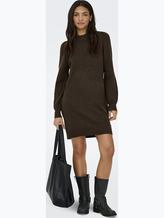 Jdy Rochie Mini Tricotată Maro