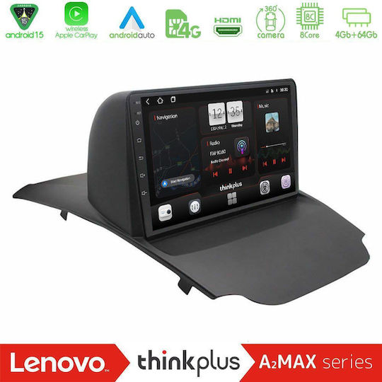 Lenovo Автомобилна Аудио Система (Блутут/USB/WiFi/GPS/Apple-Carplay/Android-Auto) с Тъчскрийн 10"