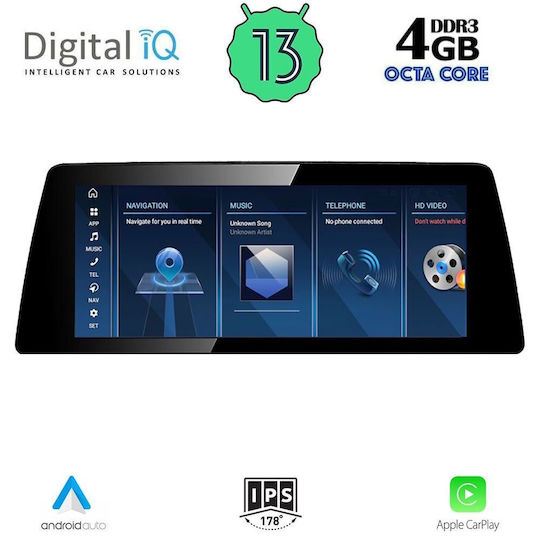 Digital IQ Car Audio System for BMW X3 (G01) 2018 (Bluetooth/USB/WiFi/GPS/Apple-Carplay/Android-Auto) with Touch Screen 10.25"