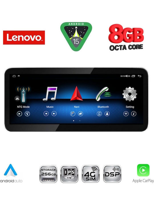 Lenovo Sistem Audio Auto pentru Mercedes-Benz Clasa B 2012-2015 (Bluetooth/USB/WiFi/GPS/Apple-Carplay/Android-Auto) cu Ecran Tactil 10.33"