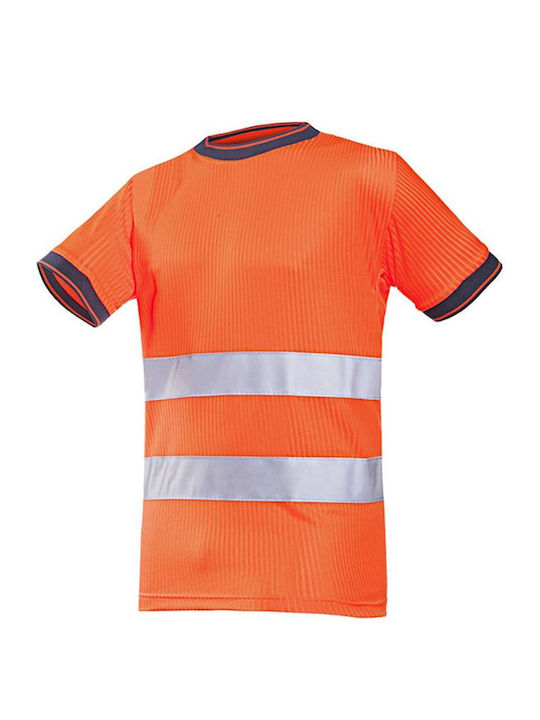 Men's Reflective T-shirt Sioen *161784633 10-455 Breathable Ventilation M Orange Men's Reflective T-shirt Sioen *161784633 10-455 Breathable Ventilation M Orange