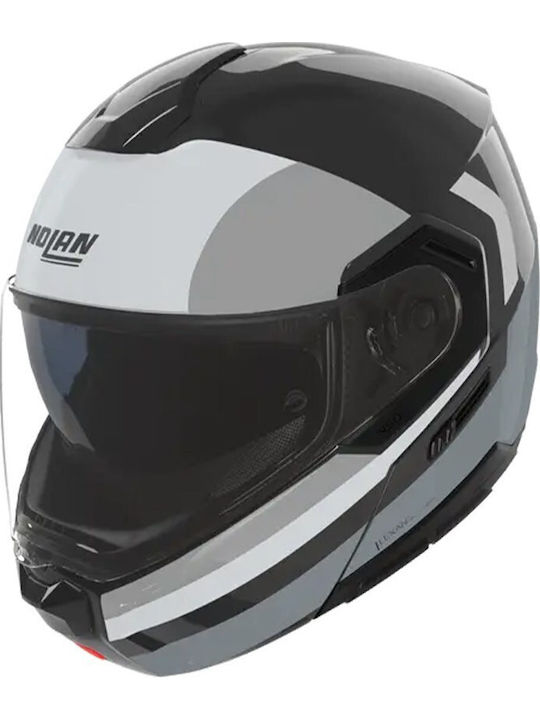 Nolan N90-3 Roboto 348 Black / Silver / White M...