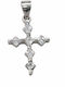Silbernes Kreuz Zirkon mit Kette Silver 925
