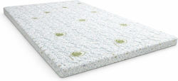 Pucioasa LJD25696 Μονό Memory Foam Eμποτισμένο με Αλόη & Αποσπώμενο Κάλυμμα 90x200x5εκ.