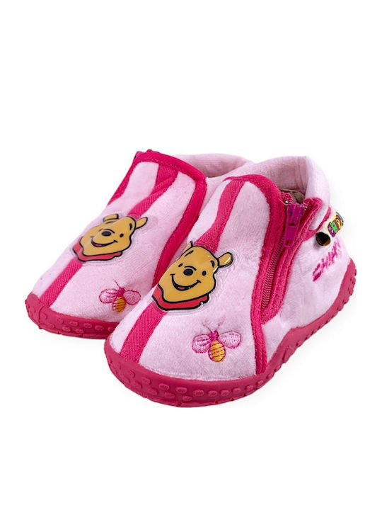 Papuci copii Roz Pooh