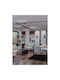 Eglo Black Ceiling Light Rail with GU10 Socket 31x31cm