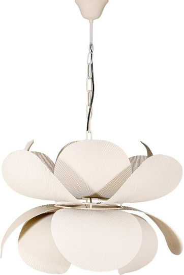 Fylliana Fl620410 Pendant Light Beige with Crystals for Socket E27 57x43cm