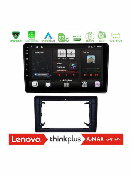 Lenovo Car Audio System for Jeep Commander / Grand Cherokee / Patriot Dodge Nitro 2007-2011 (Bluetooth/USB/AUX/WiFi/GPS/Apple-Carplay/Android-Auto) with Touch Screen 10"