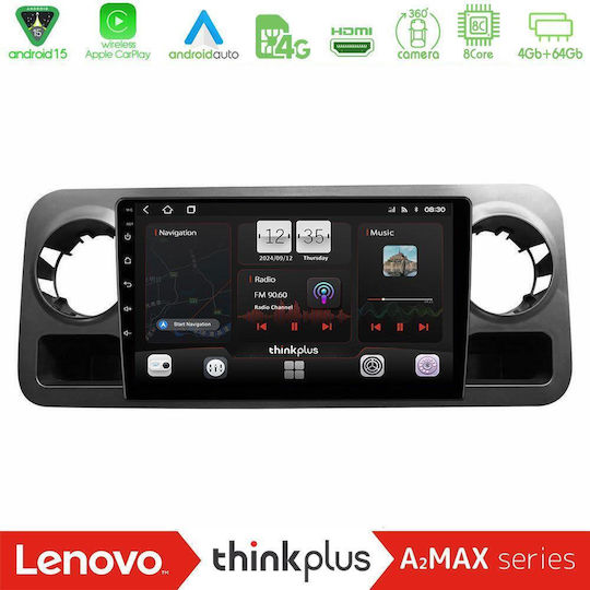 Lenovo Ηχοσύστημα Αυτοκινήτου για Mercedes-Benz Sprinter 2019-2023 (Bluetooth/USB/AUX/WiFi/GPS/Apple-Carplay/Android-Auto) με Οθόνη Αφής 10"