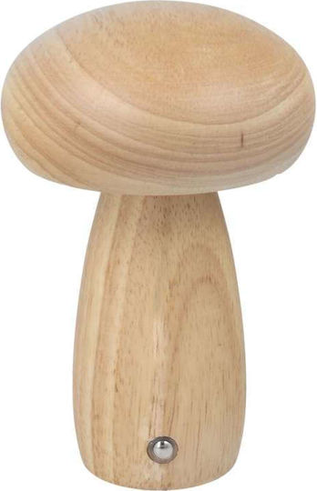 Wooden LED Decorative Table Lamp Mushroom 15x10cm