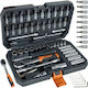 Bigstren Set de chei tubulare și clichet 1\4" 56buc
