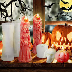 Silicone Candle Molds 4 Pieces Halloween Candle Making Set