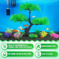 Borlech Realistic Aquarium Trees Plant Decorations Set 10 Pcs
