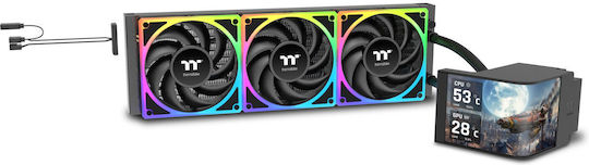 Thermaltake MAGCurve 360 Ultra AIO Υδρόψυξη AIO CPU με 3 Ανεμιστήρες 120mm και ARGB Φωτισμό