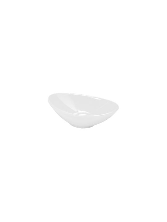 Serving Bowl Oval made of Melamine White 6x10cm 12pcs
