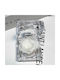 Echtes Getrocknetes Rosen White Forever Rose Durchsichtige Hülle Box 4,8x4,8cm