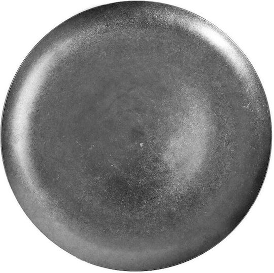 Yuk Πιάτο Ρηχό Inox Ασημί με Διάμετρο 30cm