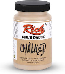 Rich Χρώμα Κιμωλίας 4582 Antique Brown 250ml RICP4582