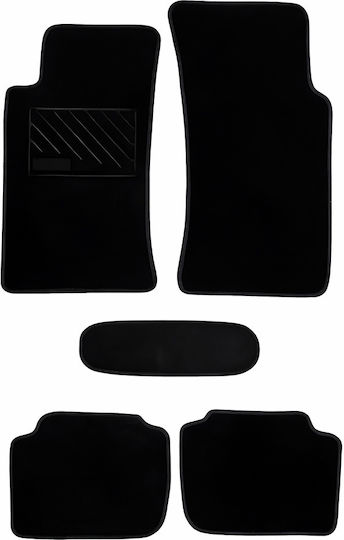 Luxury Quality Carpet Car Mats Black Compatible Ford Sierra Set of 5