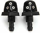 Windshield Washer Nozzle 2 Pieces Universal Black Aria Trade