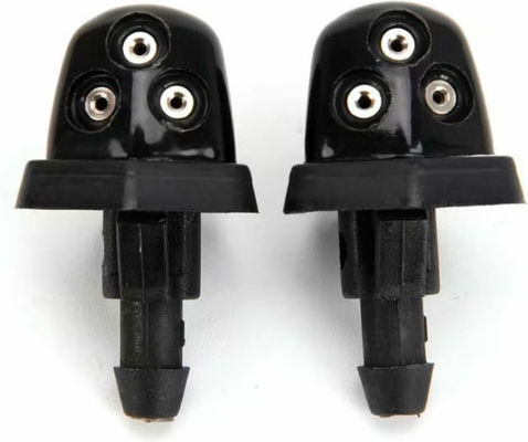 Windshield Washer Nozzle 2 Pieces Universal Black Aria Trade