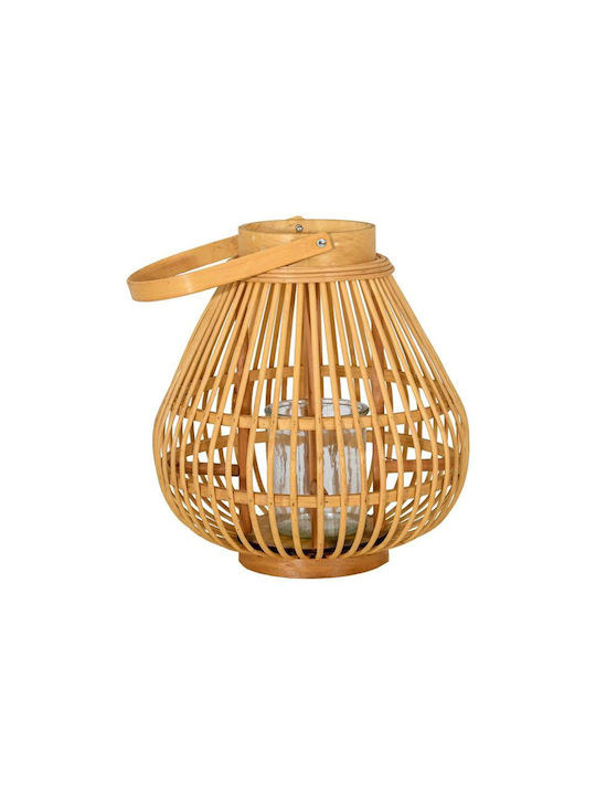 Fylliana Fl038 Φαναράκι Bamboo Καφέ 27x27εκ.