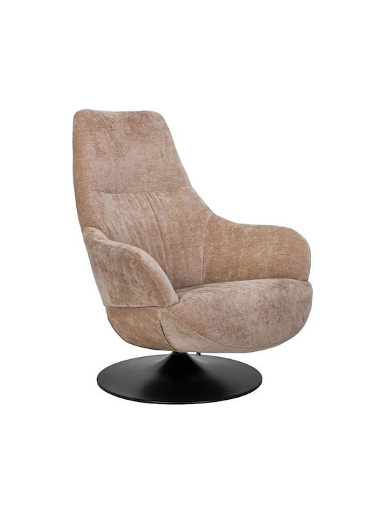 Cosmo Armchair Swivel Camel 88x74x97cm