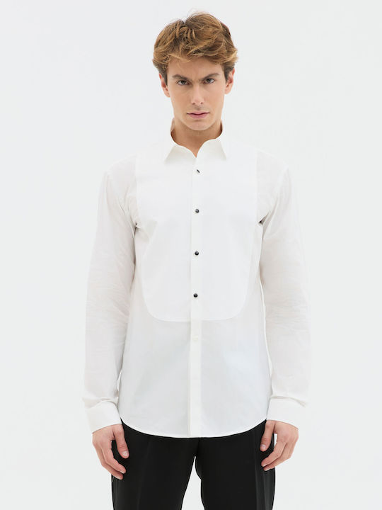 Langärmlig Hemd White