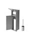 LuxeBath Badezimmer-Accessoire-Set Metall Silber