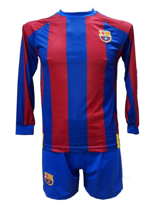 Kids Football Set Barcelona Ronaldinho Blue Red 2026-12