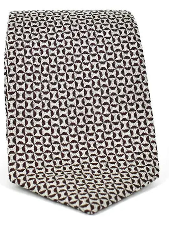 Monte Napoleone Men's Tie in Burgundy Color