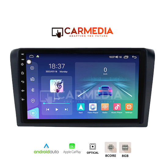 Carmedia Car Audio System for Mazda 3 2003-2008 (Bluetooth/USB/WiFi/GPS/Apple-Carplay/Android-Auto) with Touch Screen 12.3"