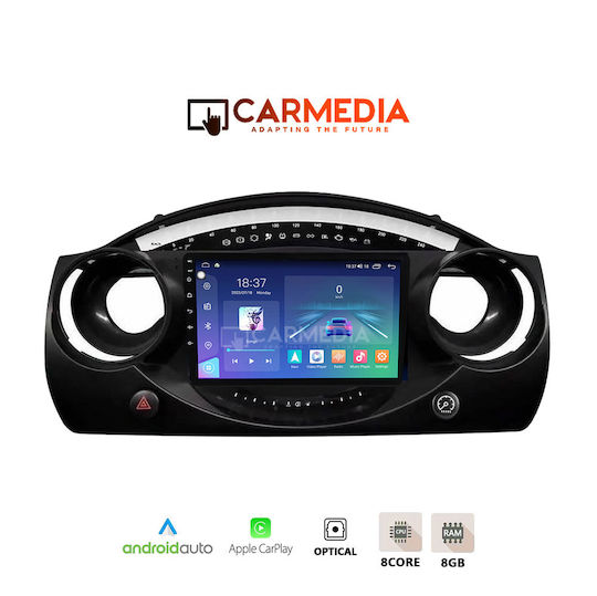 Carmedia Car Audio System for Mini Cooper 2000-2006 (Bluetooth/USB/WiFi/GPS/Apple-Carplay/Android-Auto) with Touch Screen 12.3"