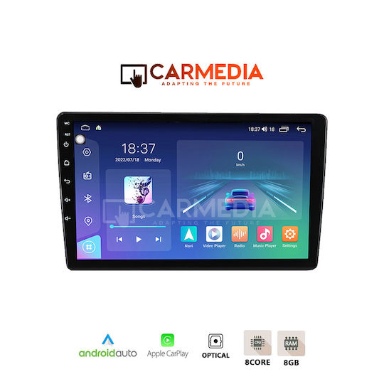 Carmedia Ηχοσύστημα Αυτοκινήτου για Ssangyong Rexton 2002-2006 (Bluetooth/USB/WiFi/GPS/Apple-Carplay/Android-Auto) με Οθόνη Αφής 12.3"