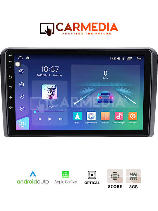 Carmedia Car Audio System for Citroen C5 2007-2017 (Bluetooth/USB/WiFi/GPS/Apple-Carplay/Android-Auto) with Touch Screen 12.3"