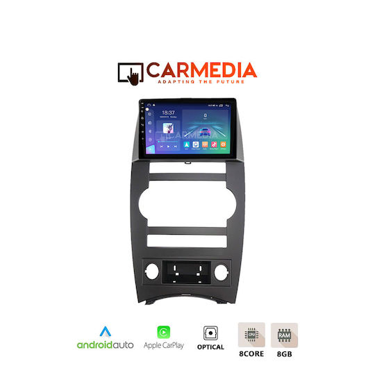 Carmedia Ηχοσύστημα Αυτοκινήτου για Jeep Commander 2007-2009 (Bluetooth/USB/WiFi/GPS/Apple-Carplay/Android-Auto) με Οθόνη Αφής 12.3"