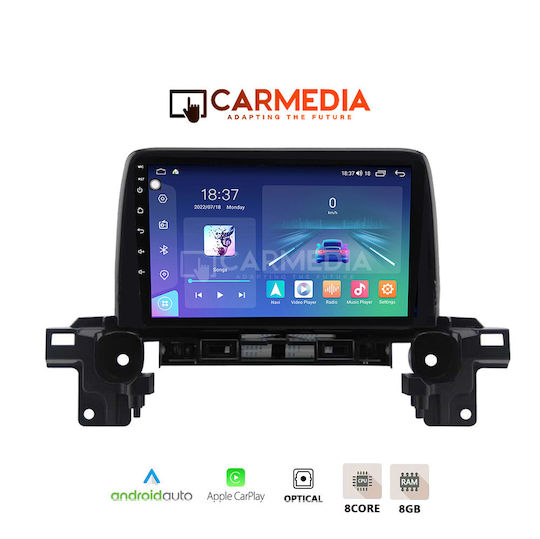 Carmedia Ηχοσύστημα Αυτοκινήτου για Mazda CX-5 2017 (Bluetooth/USB/WiFi/GPS/Apple-Carplay/Android-Auto) με Οθόνη Αφής 12.3"