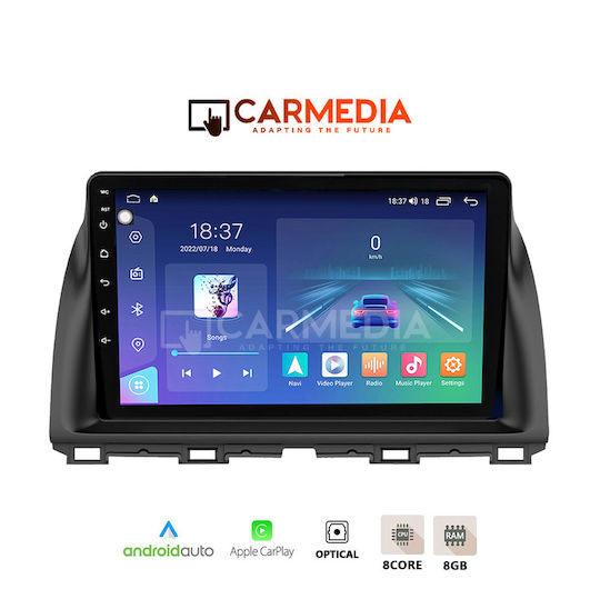 Carmedia Ηχοσύστημα Αυτοκινήτου για Mazda CX-5 2013-2017 (Bluetooth/USB/WiFi/GPS/Apple-Carplay/Android-Auto) με Οθόνη Αφής 12.3"