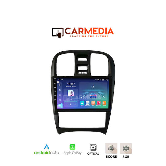 Carmedia Car Audio System for Hyundai Sonata 2000-2006 (Bluetooth/USB/WiFi/GPS/Apple-Carplay/Android-Auto) with Touch Screen 12.3"