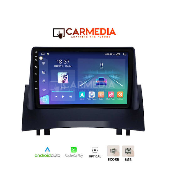 Carmedia Car Audio System for Renault Megane 2002-2008 (Bluetooth/USB/WiFi/GPS/Apple-Carplay/Android-Auto) with Touch Screen 12.3"