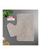 Go Smart Home Non-Slip Bath Mats Set Toilet Soft Line 51.0117 Spaghetti 50x80cm 2pcs