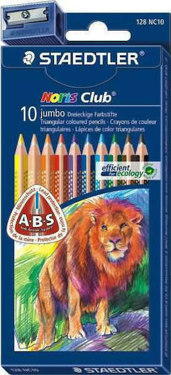 Staedtler Noris Jumbo Colored Pencil Set Package of 10 packages